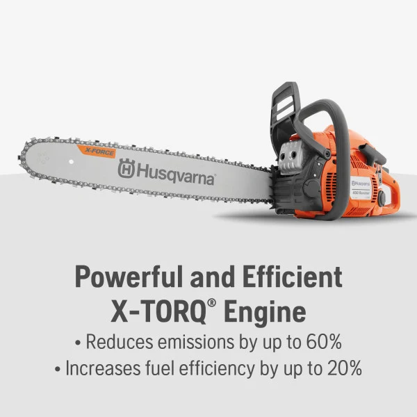 Husqvarna 450 Rancher 50.2-cc 20 inch Gas Chainsaw, 0.050" Gauge and .325" Pitch