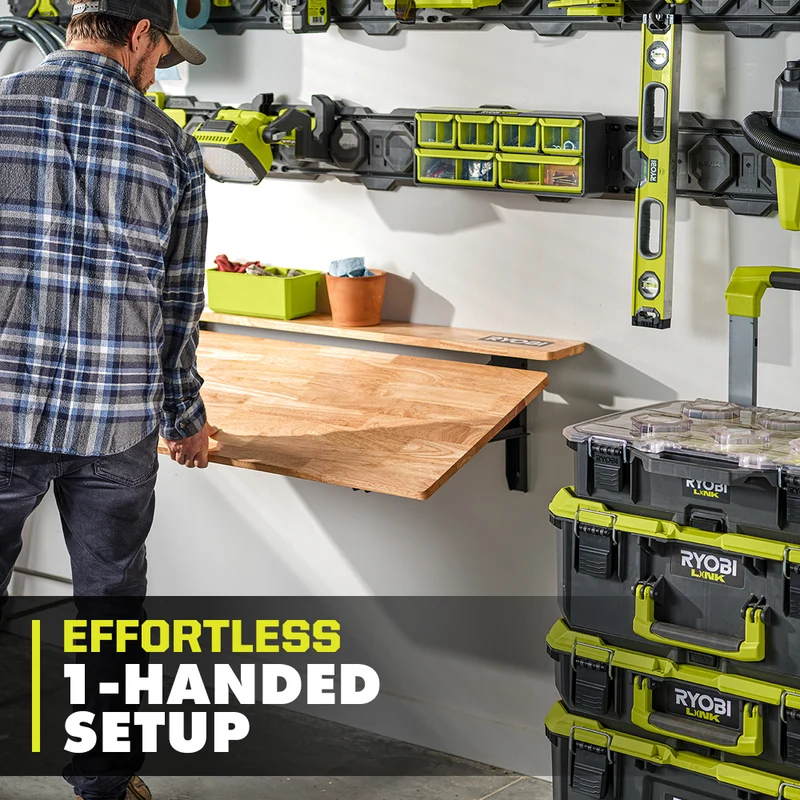 Stowaway Wall Mounted Workbench