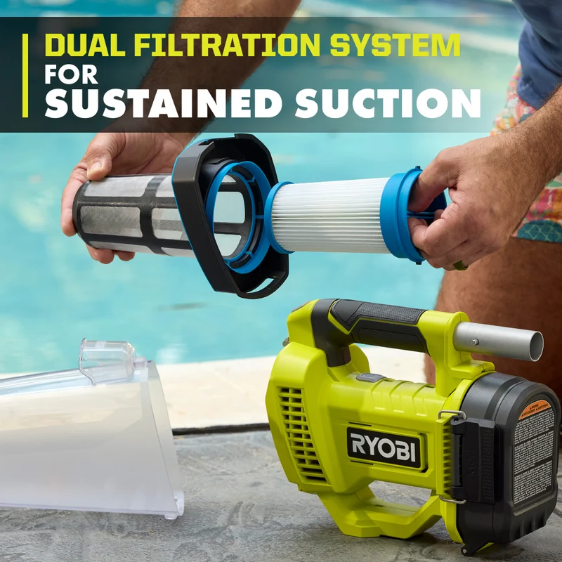 18V ONE+ Handheld Cordless Pool Vacuum Cleaner (Tool Only) with Floor Head
