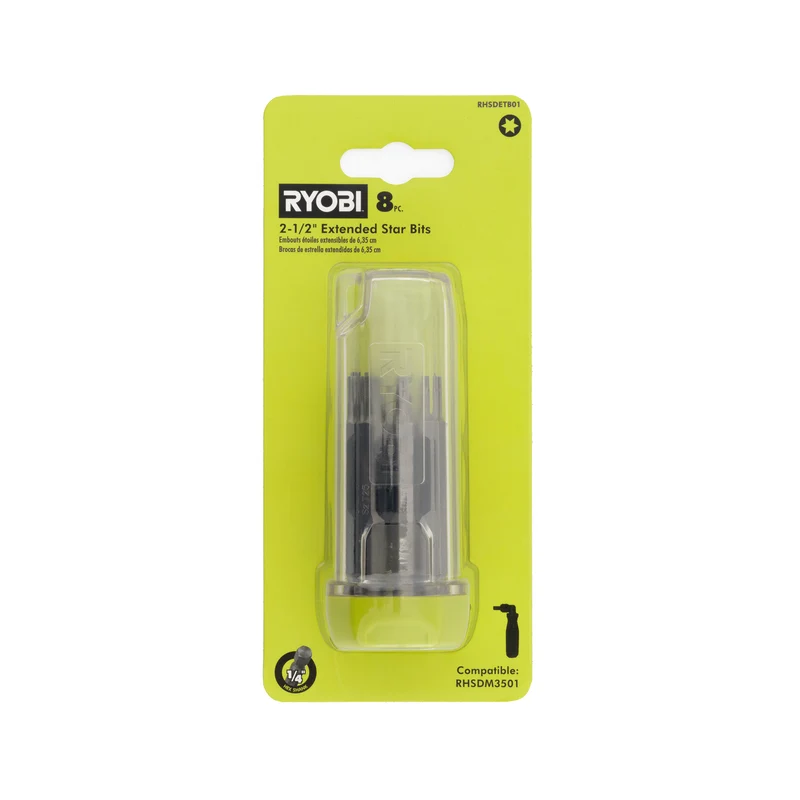 8 PC. 2-1/2" Extended Star Bits
