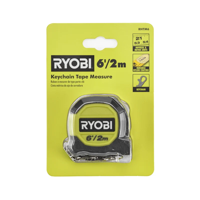 6'/2m KEYCHAIN TAPE MEASURE