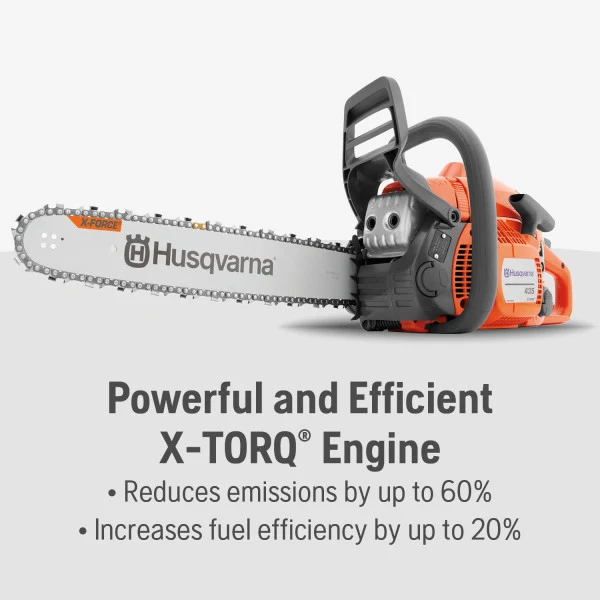 Husqvarna 435 40.9-cc 16 inch Gas Chainsaw, 0.050" Gauge and .325" Pitch