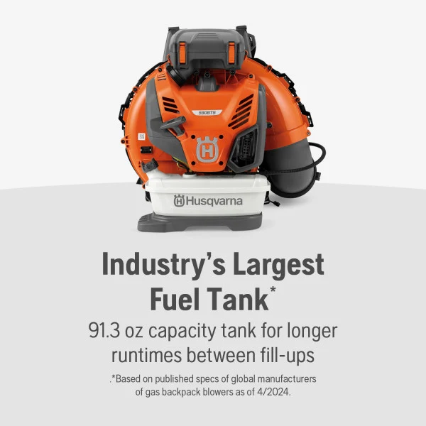 Husqvarna 590BTS 79-cc 1,245-CFM 216-MPH Professional Gas Backpack Leaf Blower