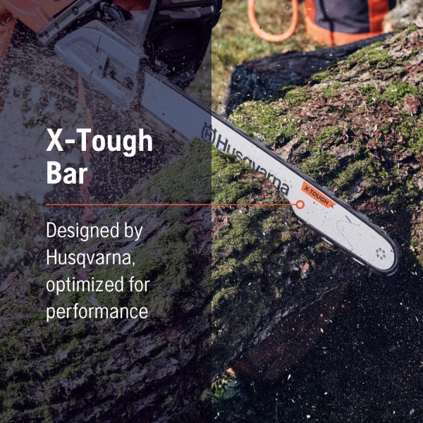 Husqvarna X-Tough 16 Inch Laminated Chainsaw Bar, 3/8" Pitch .058" Gauge, 60 Drive Links