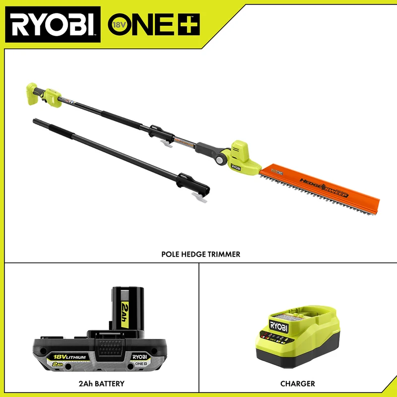 18V ONE+ 18" Pole Hedge Trimmer Kit