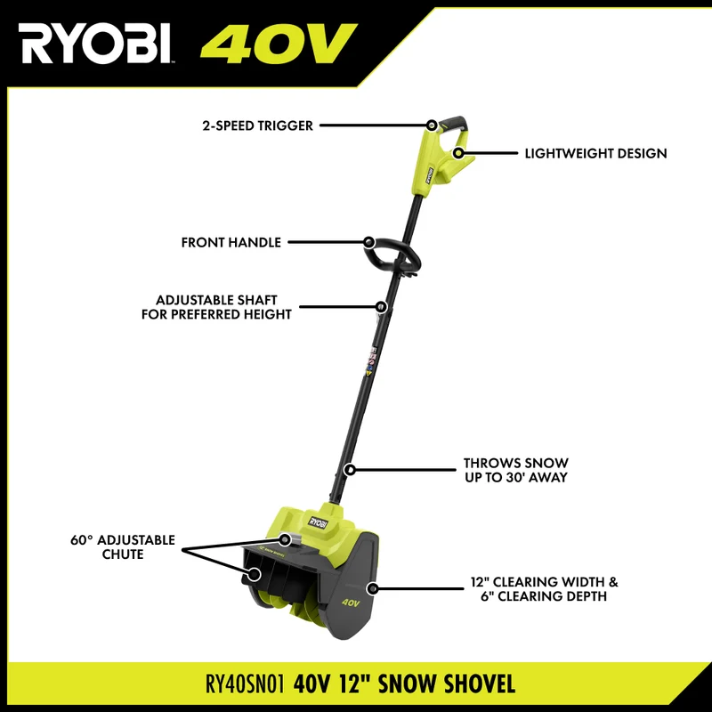 40V 12" Snow Shovel