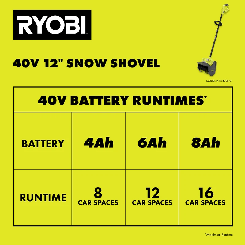 40V 12" Snow Shovel