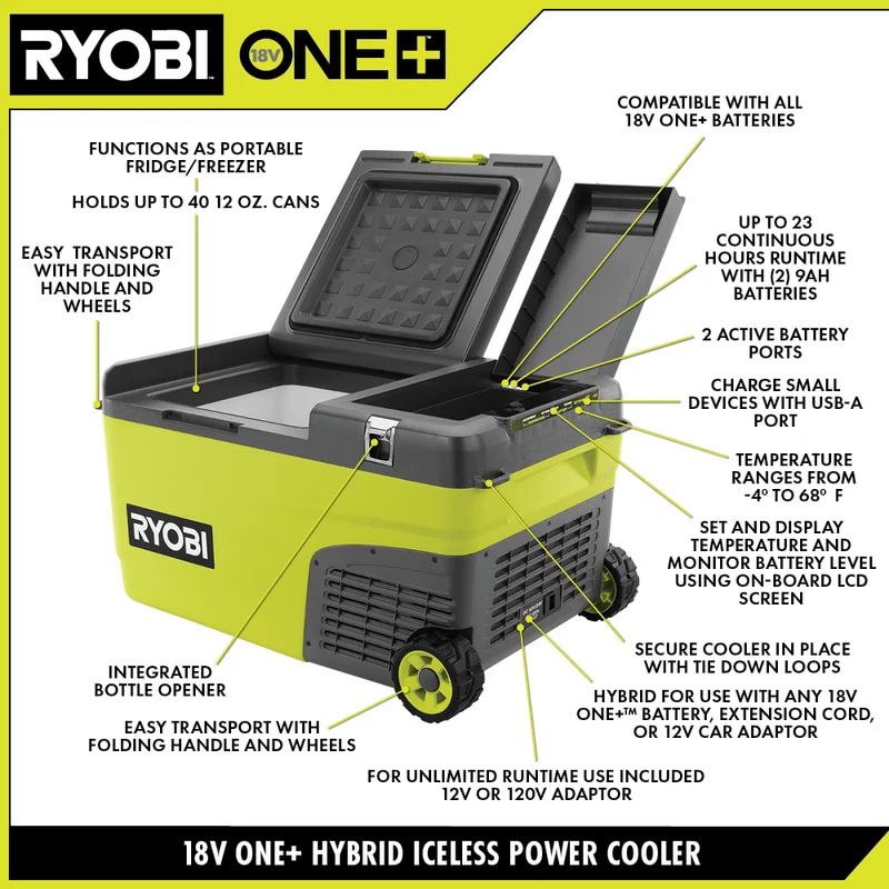 18V ONE+ 24Q Hybrid Power Cooler