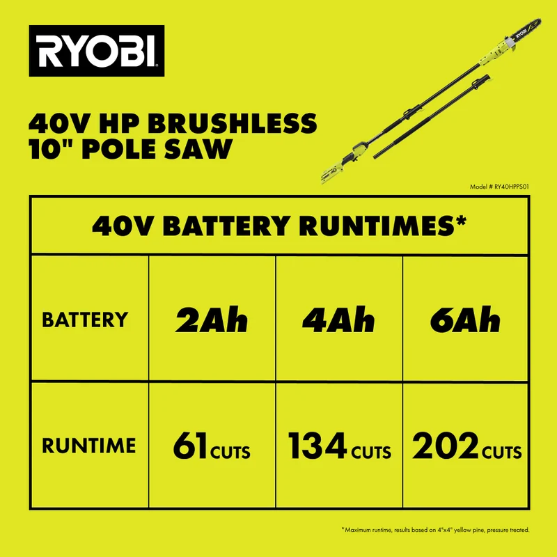 40V HP Brushless 10" Pole Saw