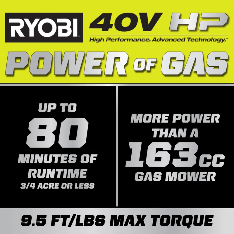 40V HP Brushless 21" Self-Propelled Mower