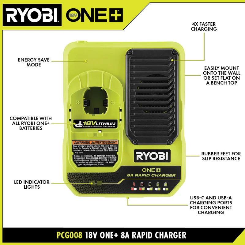 18V ONE+ 8AH Lithium HIGH PERFORMANCE Starter Kit