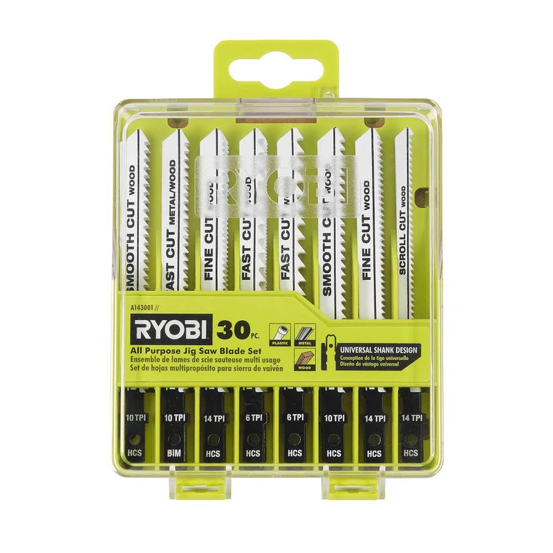 30 PC. All Purpose Jig Saw Blade Set
