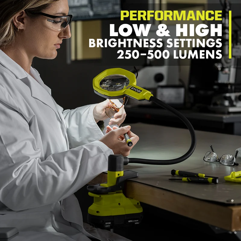 18V ONE+ Magnifying LED Clamp Light