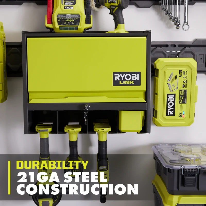 Lockable Tool Organizer Cabinet