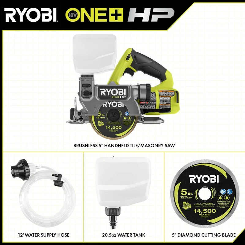 18V ONE+ Brushless 5" Handheld Tile/Masonry Saw