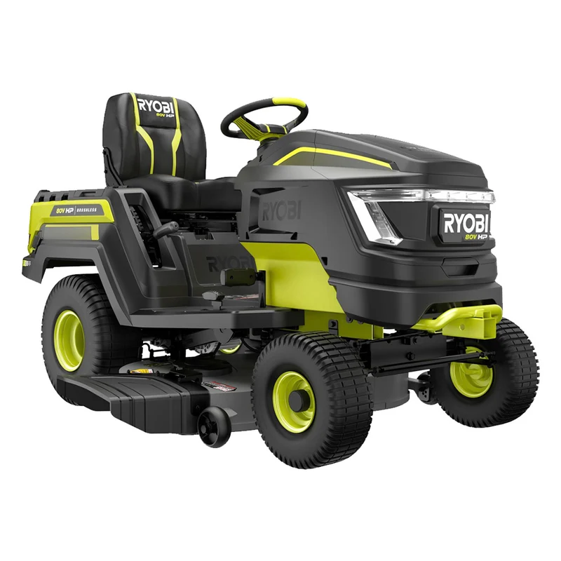 80V HP Brushless 46" Battery Cordless Electric Riding Lawn Tractor Kit