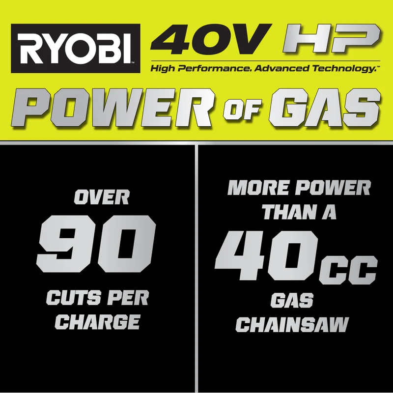 40V HP Brushless 18" Chainsaw Kit
