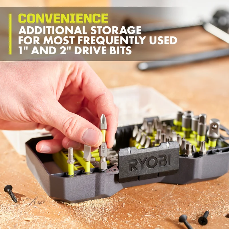 52 PC. Impact Driving Set with DIAMOND GRIT Bits