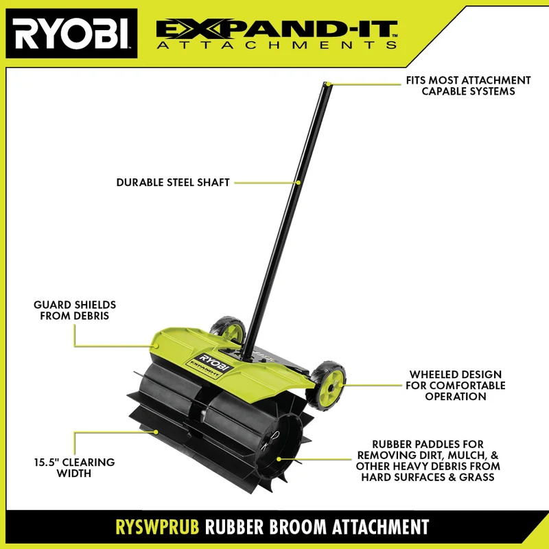 EXPAND-IT Rubber Broom Attachment