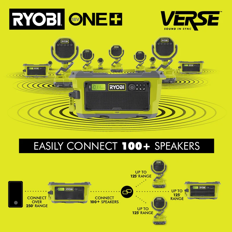 18V ONE+ Hybrid VERSE LINK BLUETOOTH Stereo