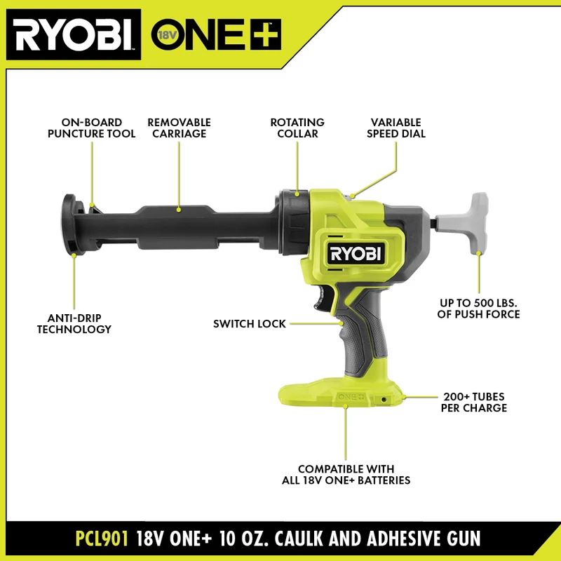 18V ONE+ 10 oz. Caulk and Adhesive Gun Kit