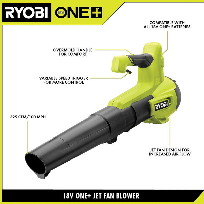 18V ONE+ 325 CFM Jet Fan Blower
