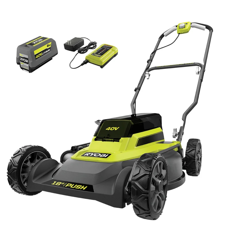40V 18" 2-IN-1 Push Mower Kit
