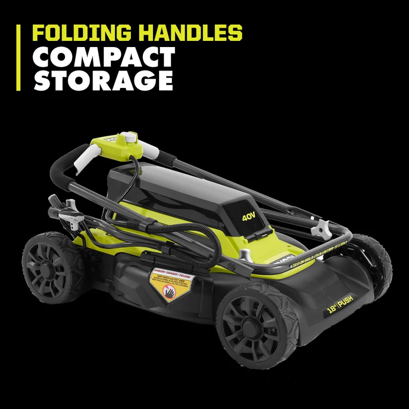 40V 18" 2-IN-1 Push Mower Kit