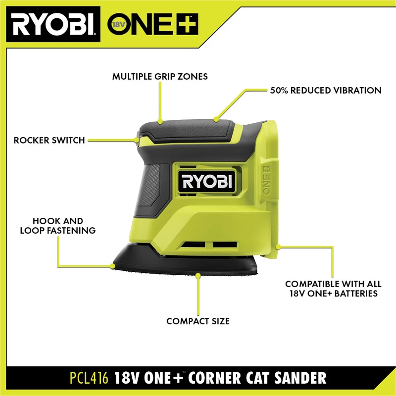 18V ONE+ Corner Cat Finish Sander Kit