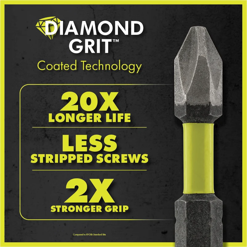 3 PC. 3-1/2" Diamond Grit Impact Drive Bits