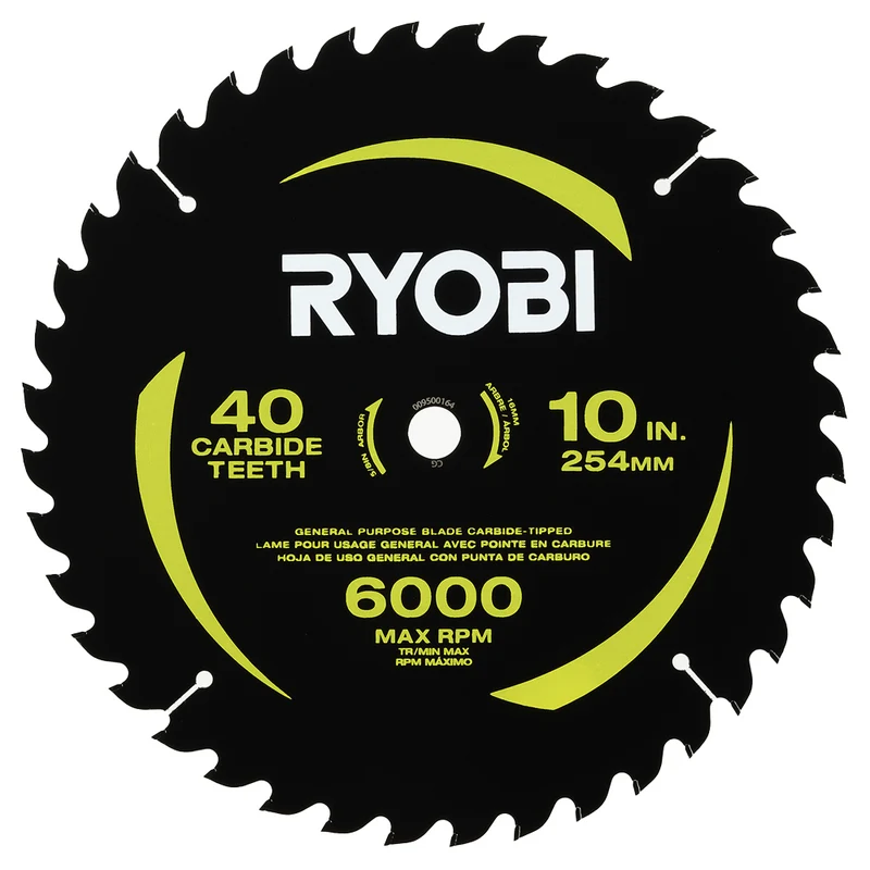 10" 40 Carbide Teeth Thin Kerf Miter Saw Blade