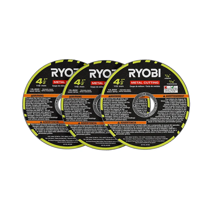 3 PC. 4-1/2" Metal Cutting Wheel Set