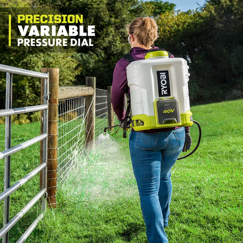 40V 4 Gallon Backpack Chemical Sprayer Kit