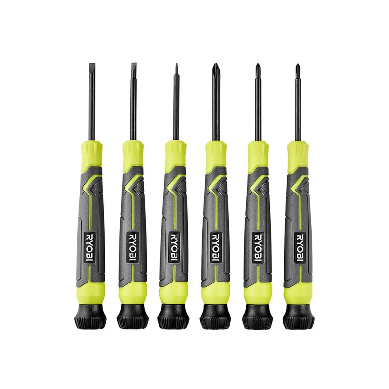 6-Piece Precision Screwdriver Set with Cushion Grip Handles