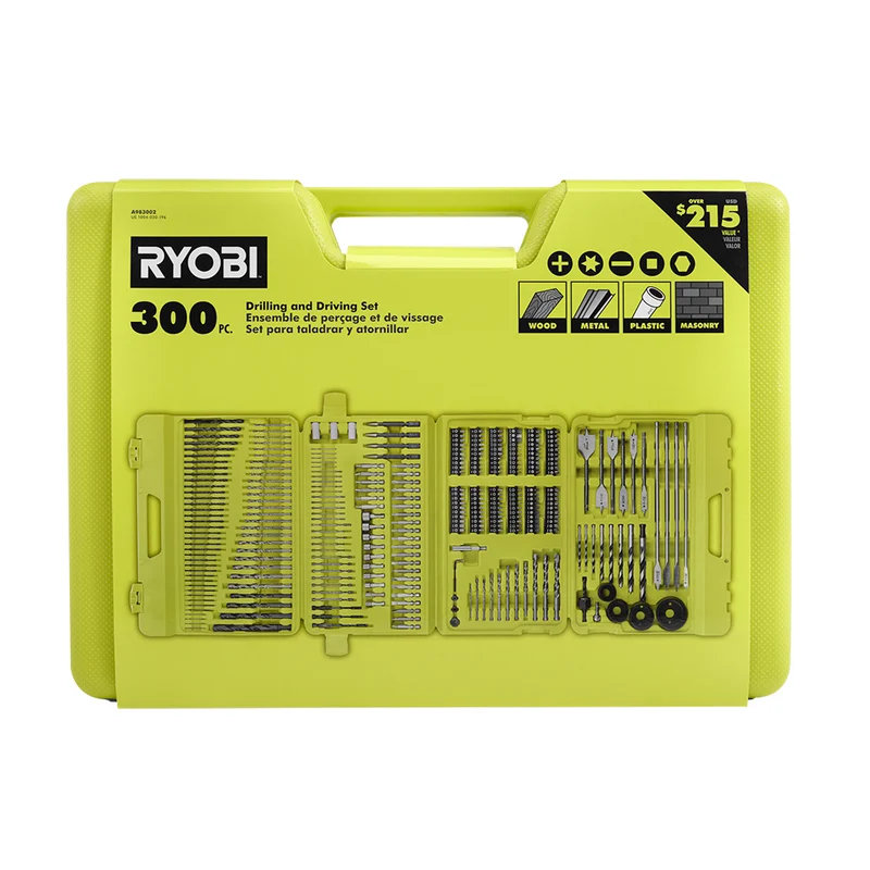 Multi-Material Drill and Drive Kit (300-Piece) with Case