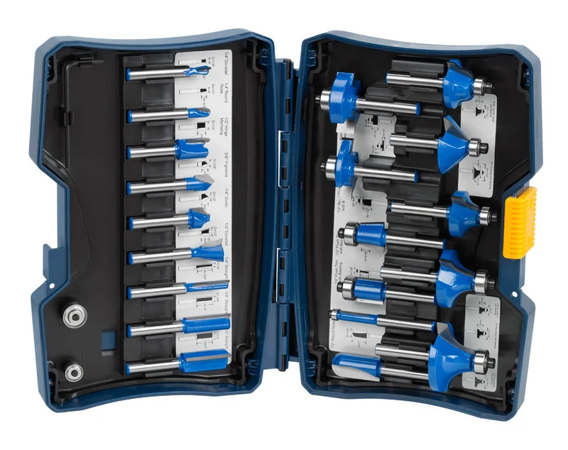 20 PC. Mixed Router Bit Set