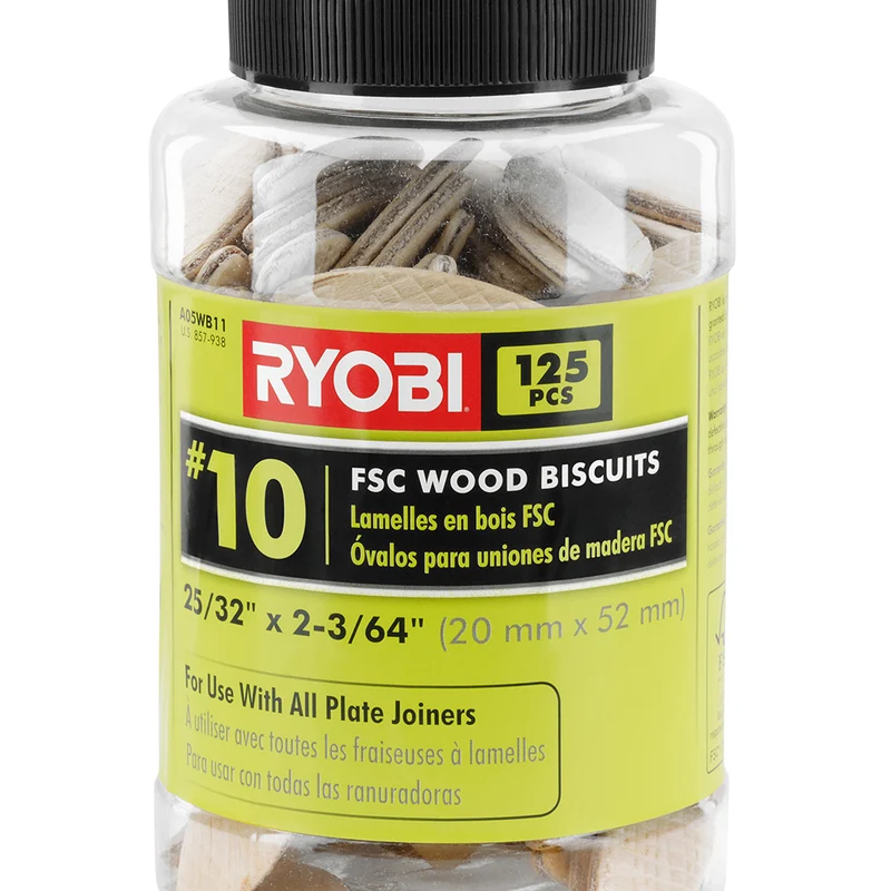 #10 Wood Biscuits (125 PC.)