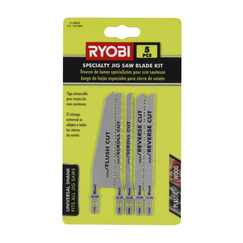 5 PC. Specialty Jig Saw Blade Kit