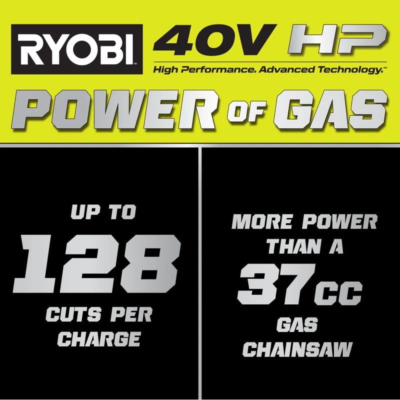 40V HP Brushless 14" Chainsaw Kit