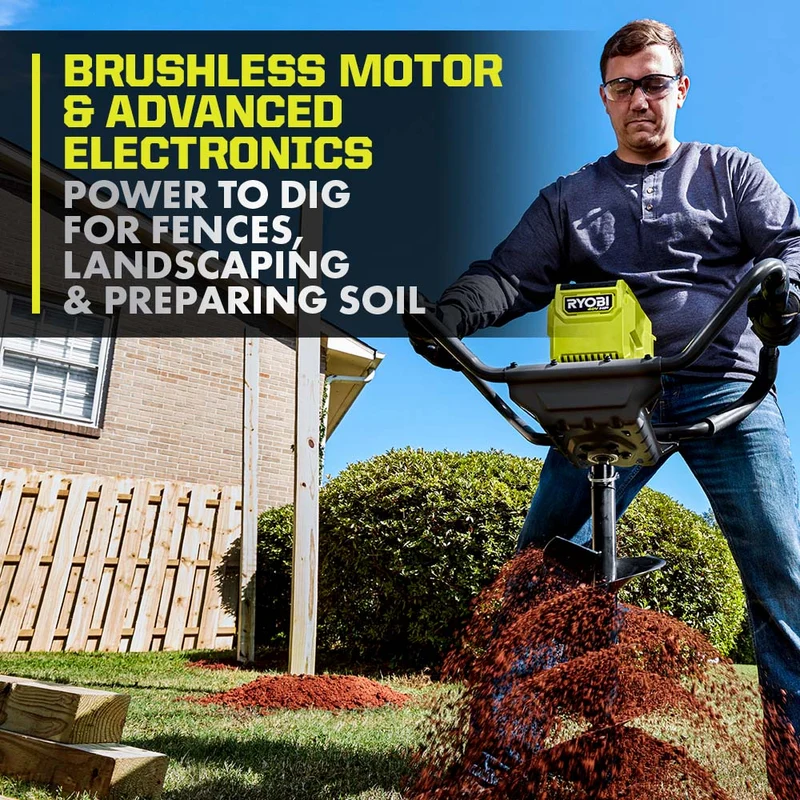 40V HP Brushless 8" Earth Auger Kit