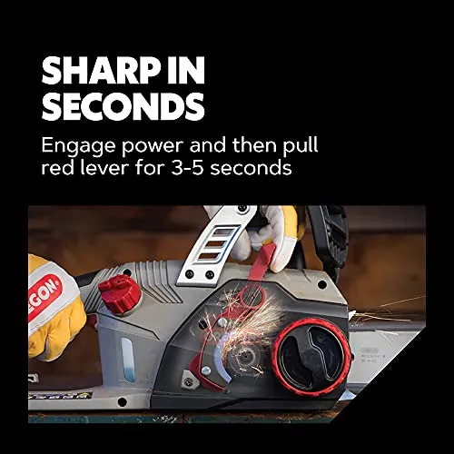 Oregon CS1500 18-inch 15 Amp Self-Sharpening Corded Electric Chainsaw, with Integrated Self-Sharpening System (PowerSharp) and Chain Brake for Safety, 120V