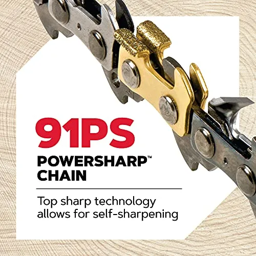Oregon CS1500 18-inch 15 Amp Self-Sharpening Corded Electric Chainsaw, with Integrated Self-Sharpening System (PowerSharp) and Chain Brake for Safety, 120V