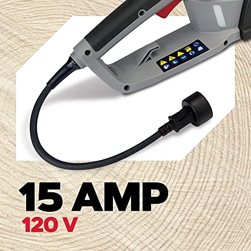 Oregon CS1500 18-inch 15 Amp Self-Sharpening Corded Electric Chainsaw, with Integrated Self-Sharpening System (PowerSharp) and Chain Brake for Safety, 120V