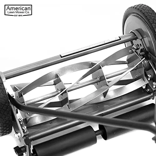 American Lawn Mower Company 1415-16 16-Inch 5-Blade Push Reel Lawn Mower, 16-Inch, 5-Blade, Gray