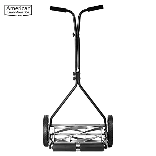 American Lawn Mower Company 1415-16 16-Inch 5-Blade Push Reel Lawn Mower, 16-Inch, 5-Blade, Gray