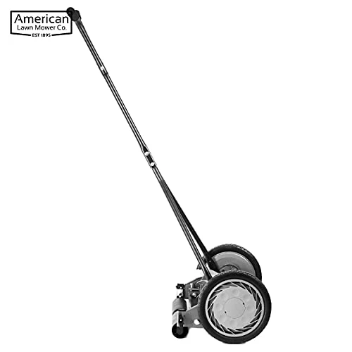 American Lawn Mower Company 1415-16 16-Inch 5-Blade Push Reel Lawn Mower, 16-Inch, 5-Blade, Gray