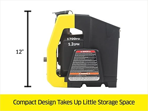 Karcher K1700 Cube 1700 PSI 1.2 GPM Electric Power Pressure Washer with Turbo, 15°, & Soap Nozzles
