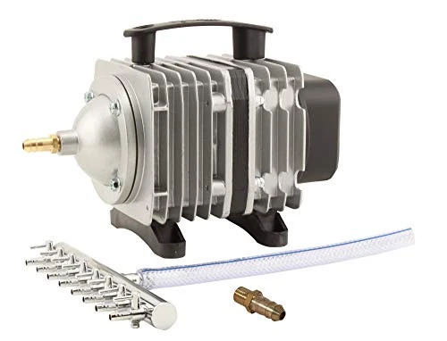 EcoPlus ECOair 5 Commercial Grade Air Pump 1300 GPH - 80 Watt Single Outlet with 8 Valve Manifold