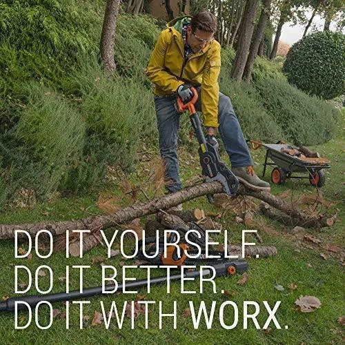 WORX WG520 Turbine 600 Corded Electric Leaf Blower, Black