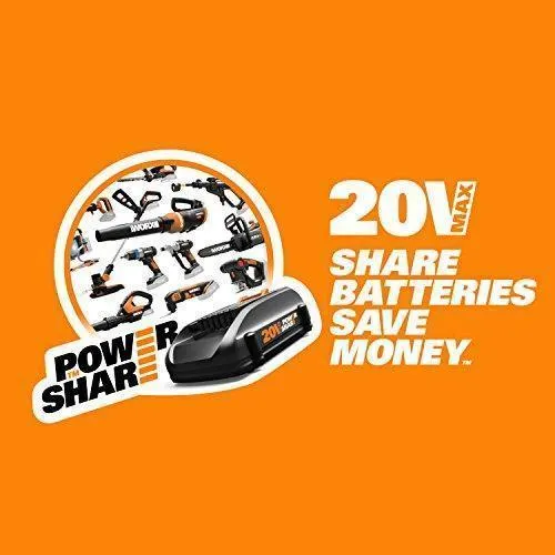 WORX WG545.1 20V Max Lithium Cordless AIR Blower/Sweeper, battery included